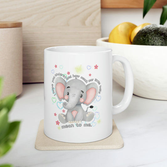 Butterfly Elephant Mug Ceramic Mug 11oz